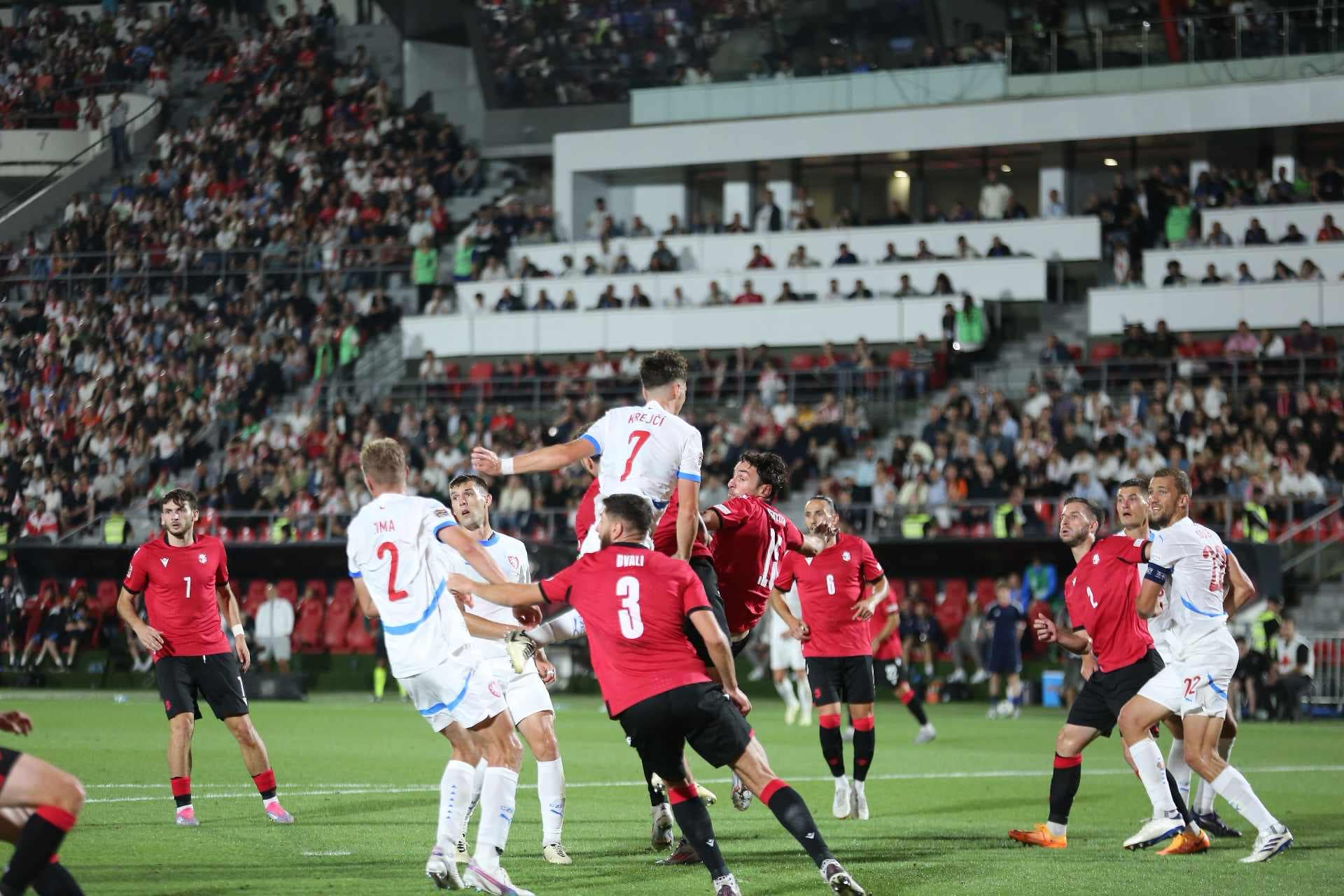 საქართველოს ნაკრებმა ჩეხეთი 4:1 დაამარცხა